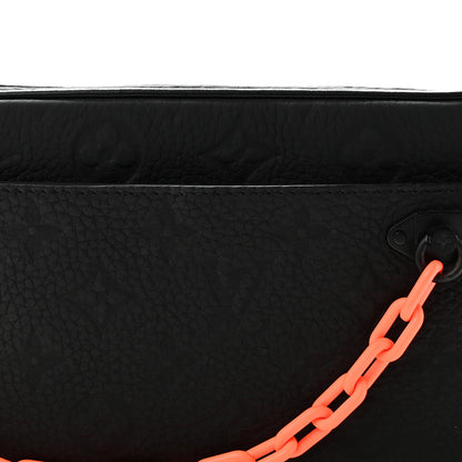 Louis Vuitton Taurillon Monogram Uniformes Solar Ray Soft Pochette Volga Belt Bag Black 7 of 9