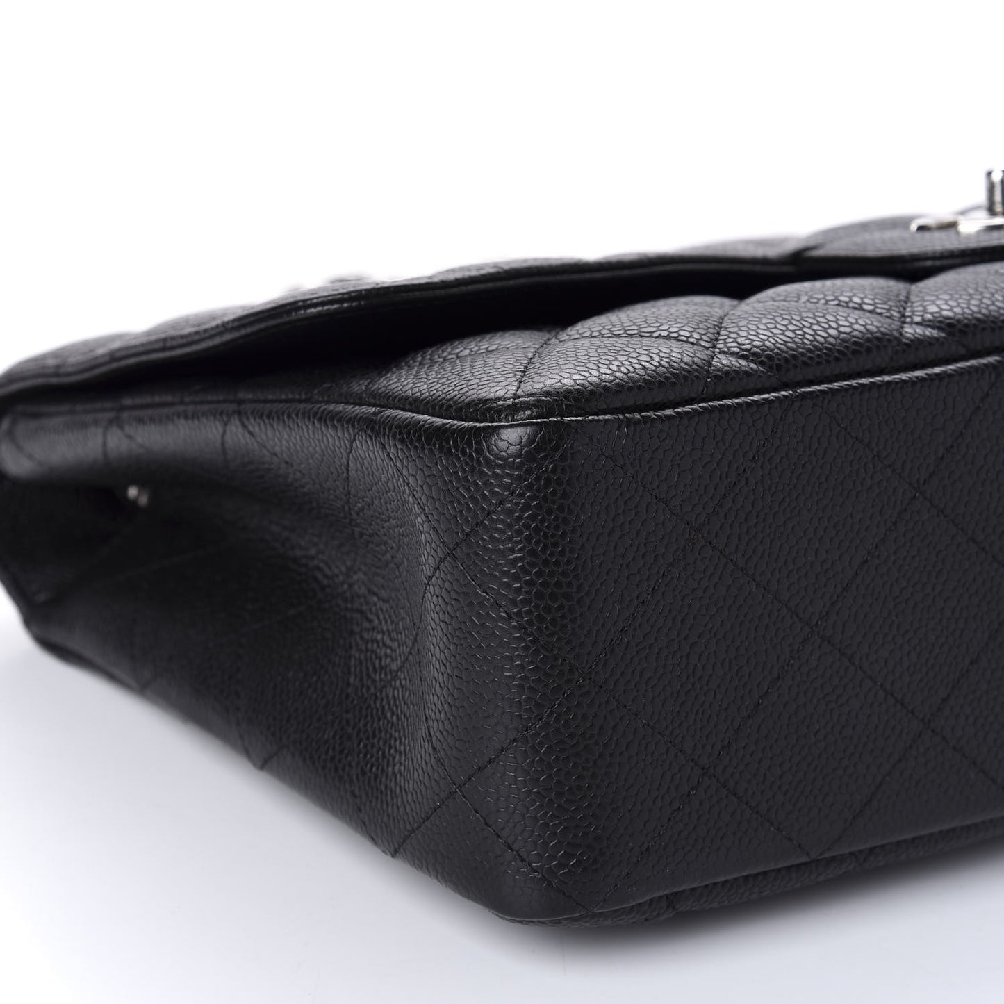 Caviar Quilted Jumbo Single Flap Black