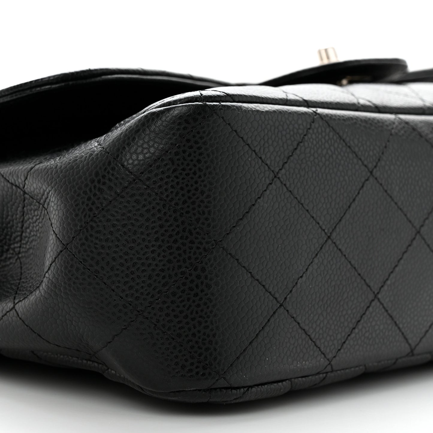 Caviar Quilted Jumbo Single Flap Black