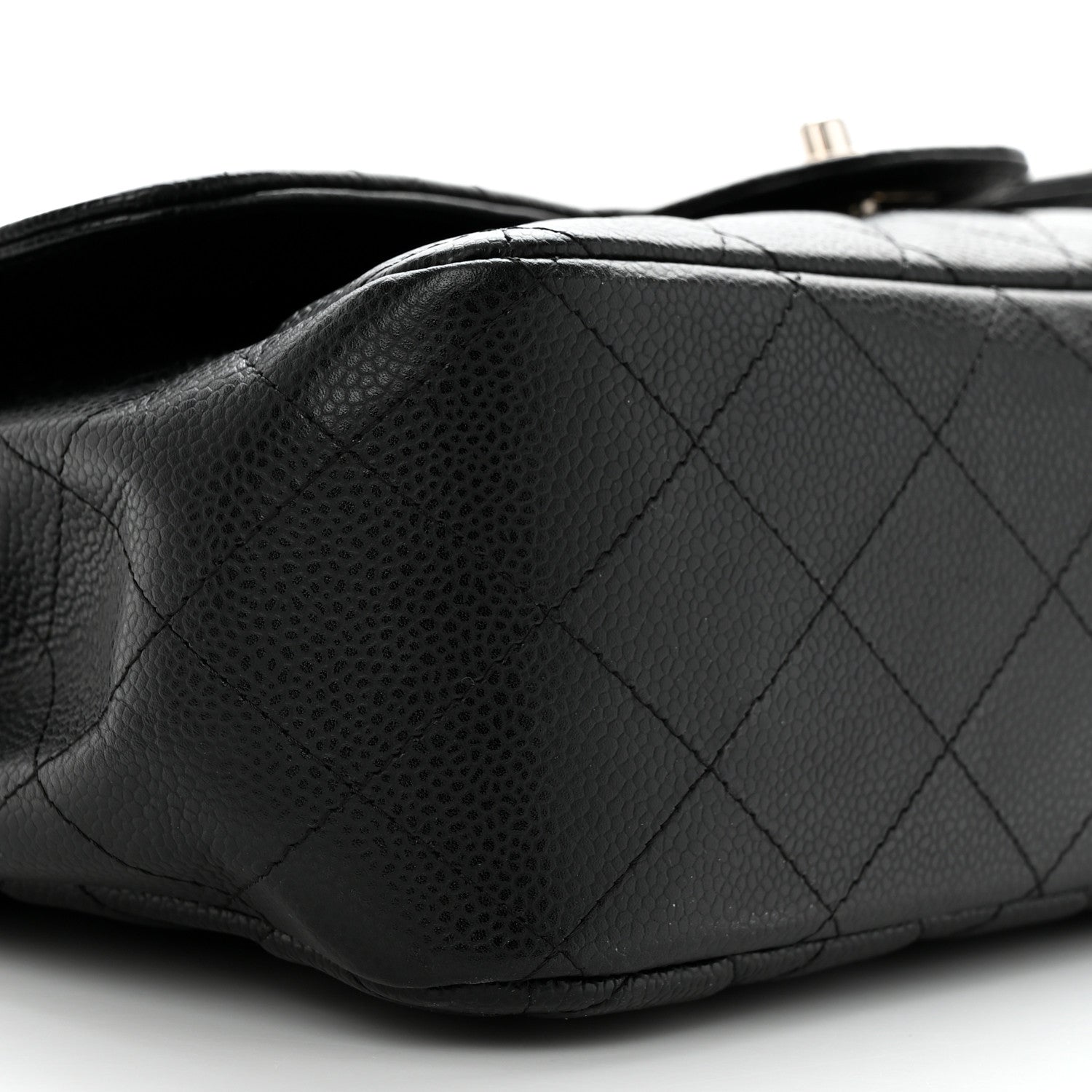 Chanel Caviar Quilted Jumbo Single Flap Black 9 of 10