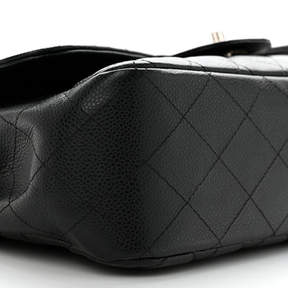 Chanel Caviar Quilted Jumbo Single Flap Black 9 of 10