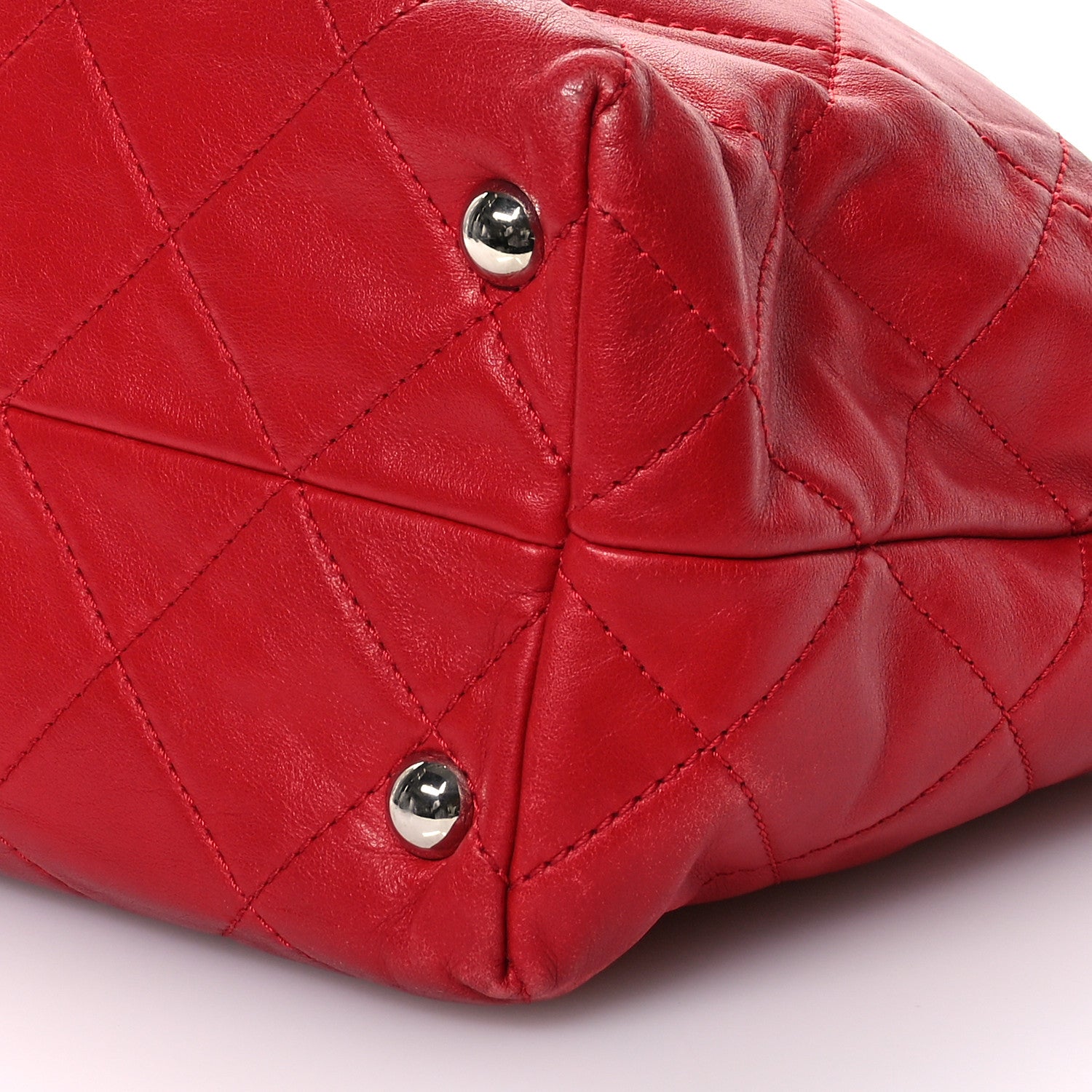 Chanel Calfskin Quilted Large In the Business Tote Red 10 of 10