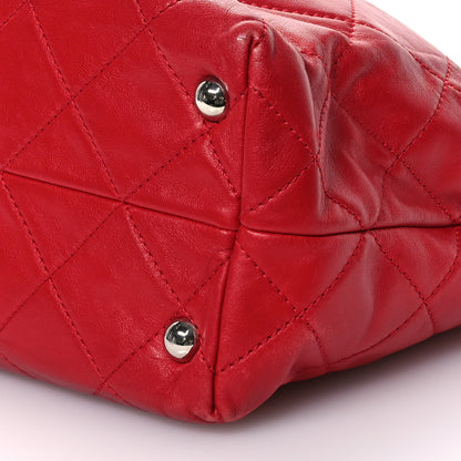 Chanel Calfskin Quilted Large In the Business Tote Red 10 of 10