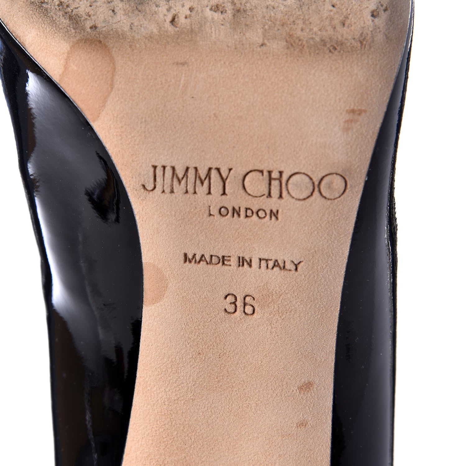 Jimmy Choo Patent Pointy Toe Romy 100 Pumps 36 Black 18 of 19