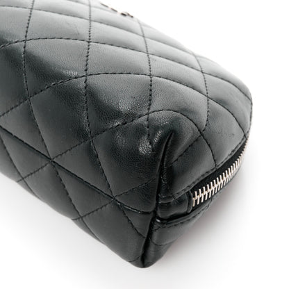 Chanel Lambskin Quilted Cosmetic Cas Black 10 of 10