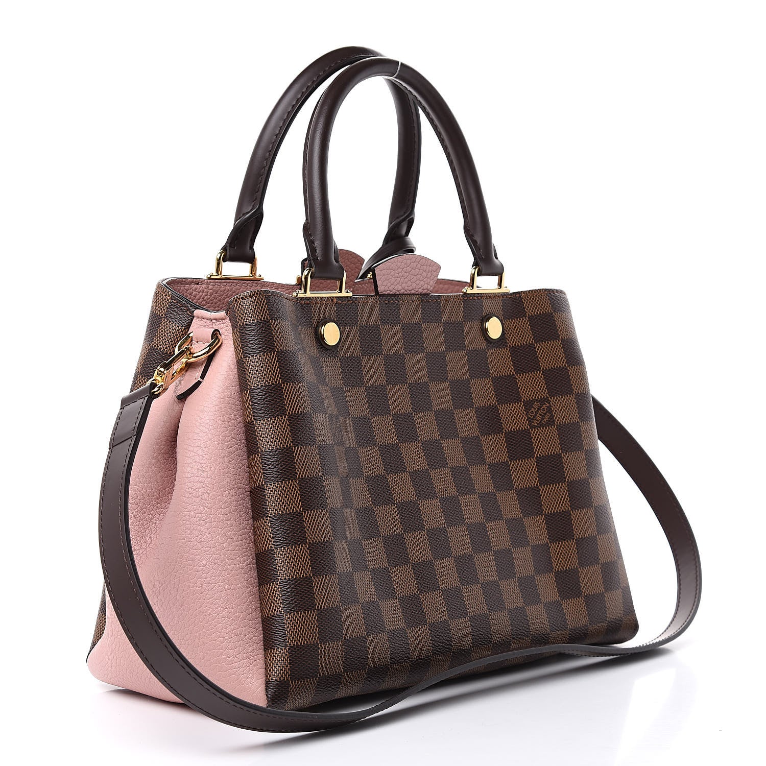 Louis Vuitton Damier Ebene Cuir Taurillon Brittany Magnolia 3 of 11