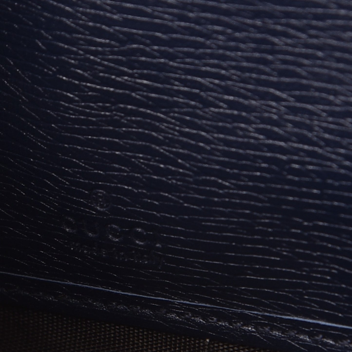 Calfskin Heartbeat Print Zip Around Wallet Blue