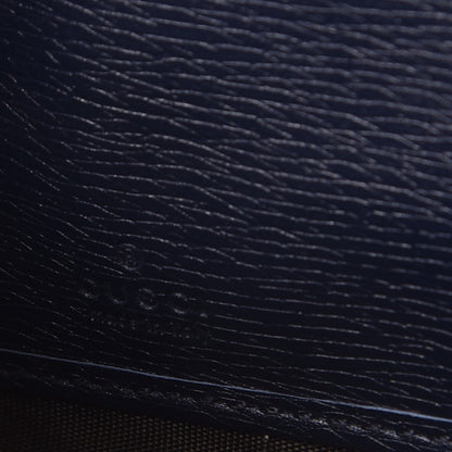 Gucci Calfskin Heartbeat Print Zip Around Wallet Blue 6 of 10