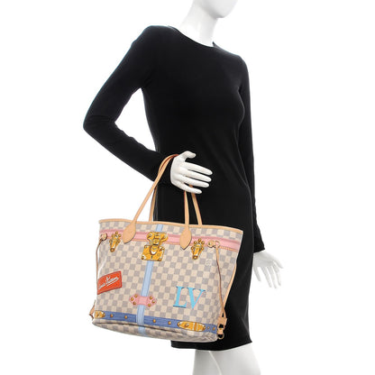 Louis Vuitton Damier Azur Summer Trunks Neo Neverfull MM 2 of 9