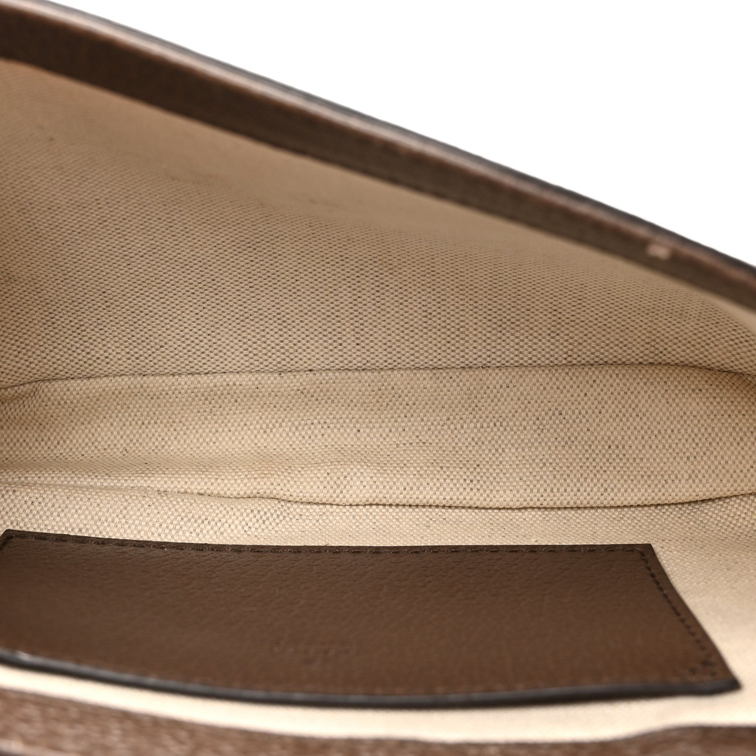 Gucci GG Supreme Monogram Textured Dollar Calfskin Web Mini Ophidia Envelope Shoulder Bag Beige Ebony New Acero 5 of 14