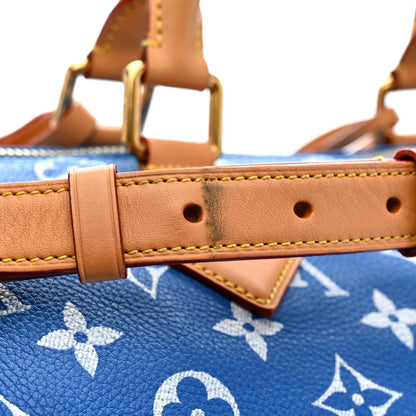Louis Vuitton Calfskin Monogram Speedy P9 Bandouliere 40 Blue 16 of 18