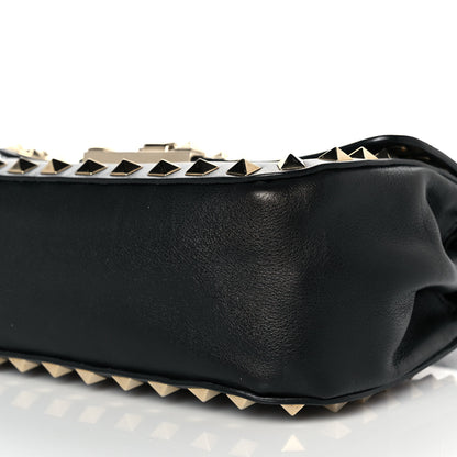 Valentino Garavani Vitello Mini Rockstud Flap Saddle Crossbody Bag Black 7 of 7