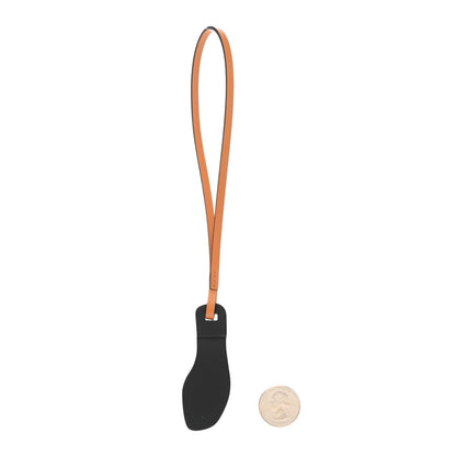 Hermes Lizard Butler Calfskin Hunter Oran Nano Bag Charm Black 2 of 4