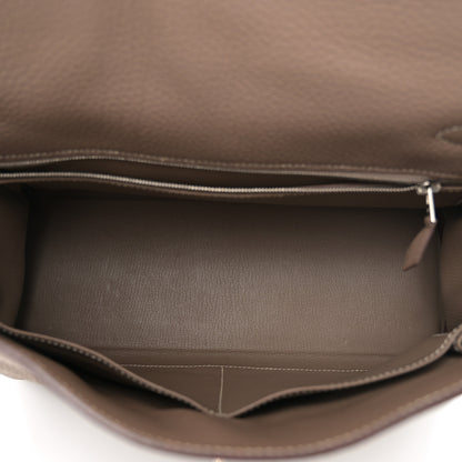 Hermes Togo Kelly Retourne 32 Etoupe 5 of 13