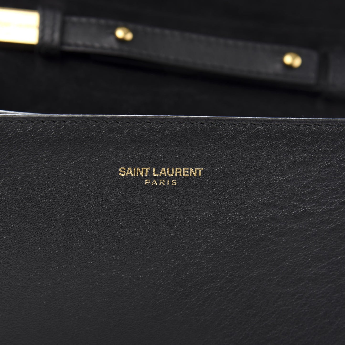 Calfskin Small Classic Y Satchel Bag Black