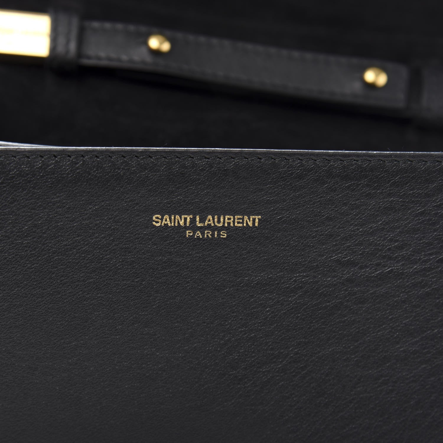 Saint Laurent Calfskin Small Classic Y Satchel Bag Black 7 of 11