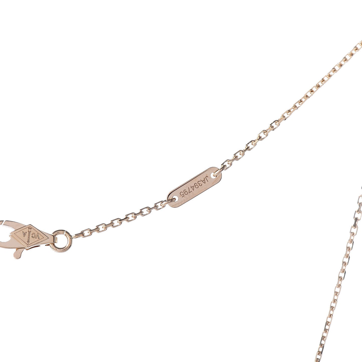 18K Yellow Gold Mother of Pearl Sweet Alhambra Pendant Necklace