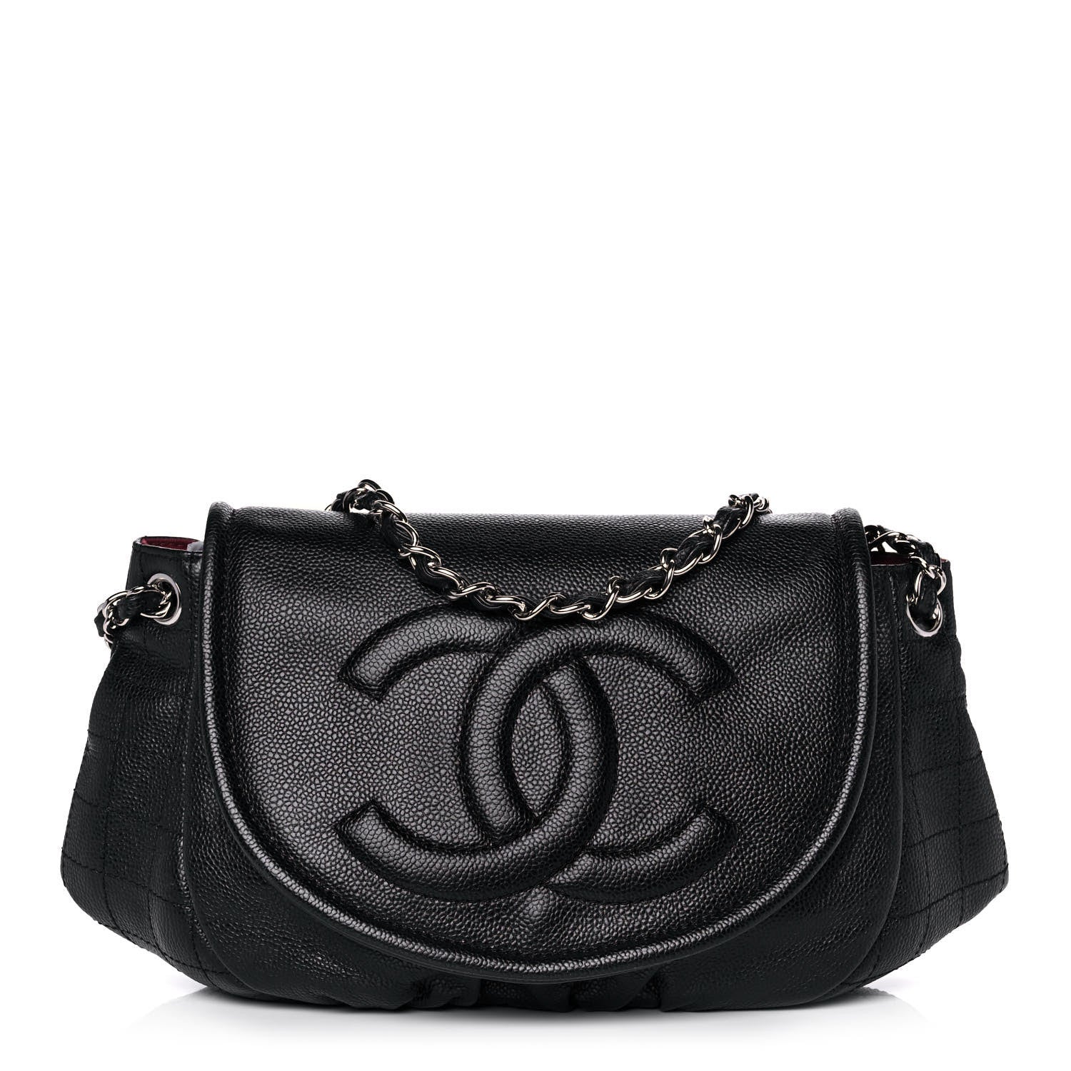 Chanel Caviar Half Moon Large Flap Black 1 of 12