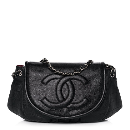 Chanel Caviar Half Moon Large Flap Black 1 of 12