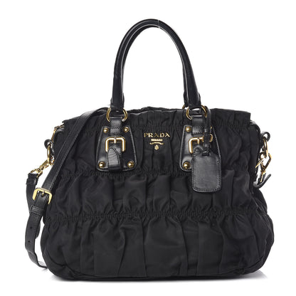 Prada Tessuto Nylon Gaufre Tote Black 1 of 28
