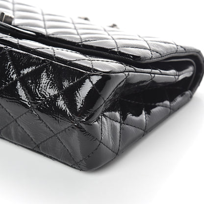 Chanel Distressed Patent Quilted 2.55 Reissue 226 Flap Black 8 of 8