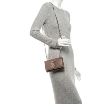 Saint Laurent Grain De Poudre Small Monogram Kate Satchel Fard 2 of 7