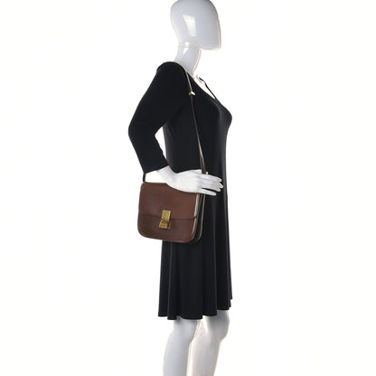 Celine Box Calfskin Medium Classic Box Flap Bag Camel 2 of 13