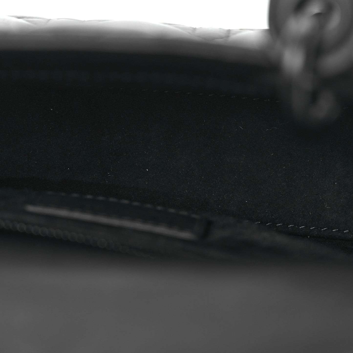 Ultra Matte Calfskin Cannage Mini Lady Dior Black