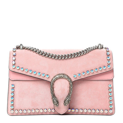 Gucci Suede Crystal Small Dionysus Shoulder Bag Peonia 1 of 13