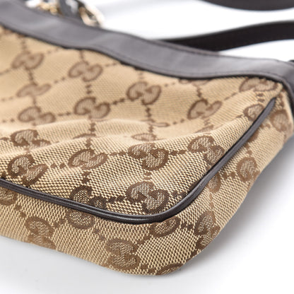 Gucci Monogram GG Heart Charm Crossbody Pochette Brown 9 of 9