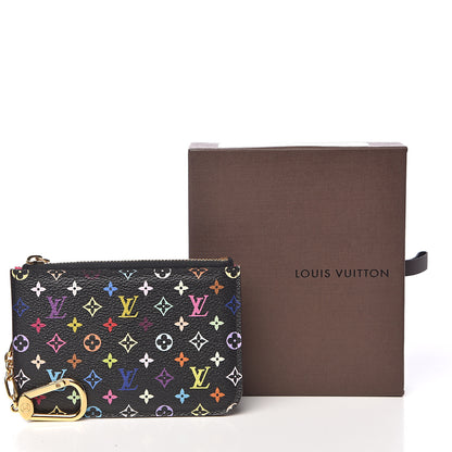 Louis Vuitton Monogram Multicolor Key Pouch Black Grenade 7 of 7