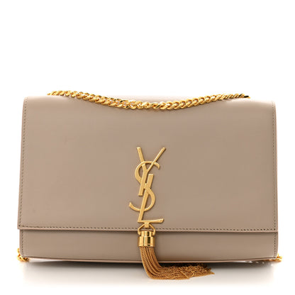 Saint Laurent Smooth Calfskin Medium Classic Monogram Kate Tassel Satchel Light Natural 1 of 11