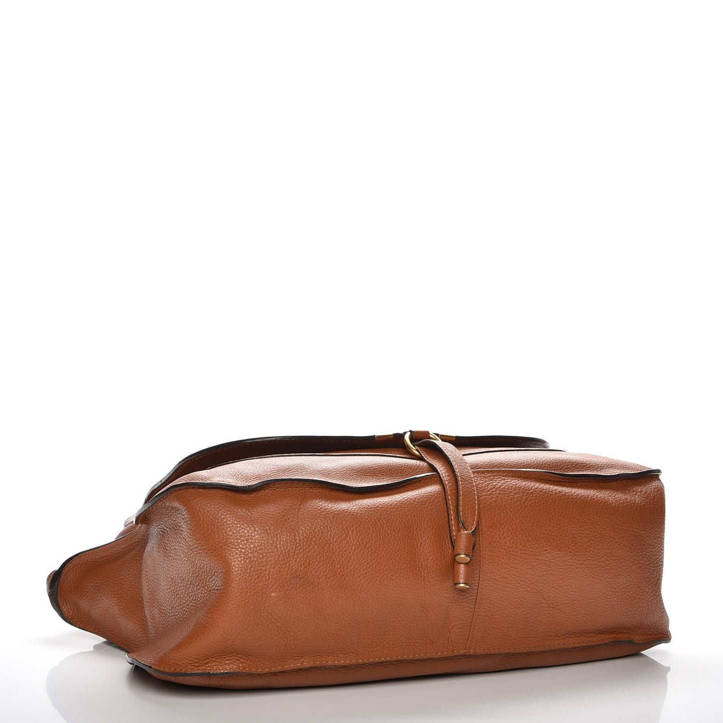 Calfskin Large Marcie Satchel Tan