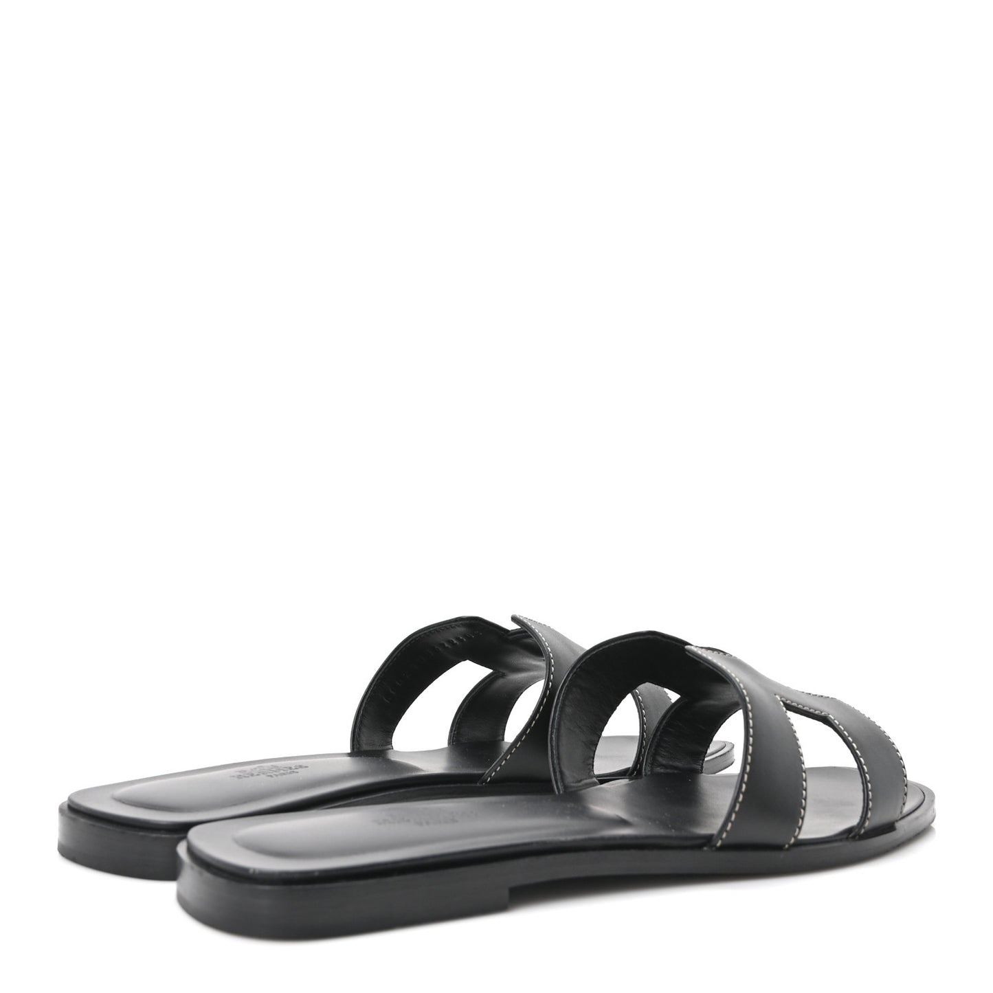 Box Calfskin Oran Sandals 40.5 Black