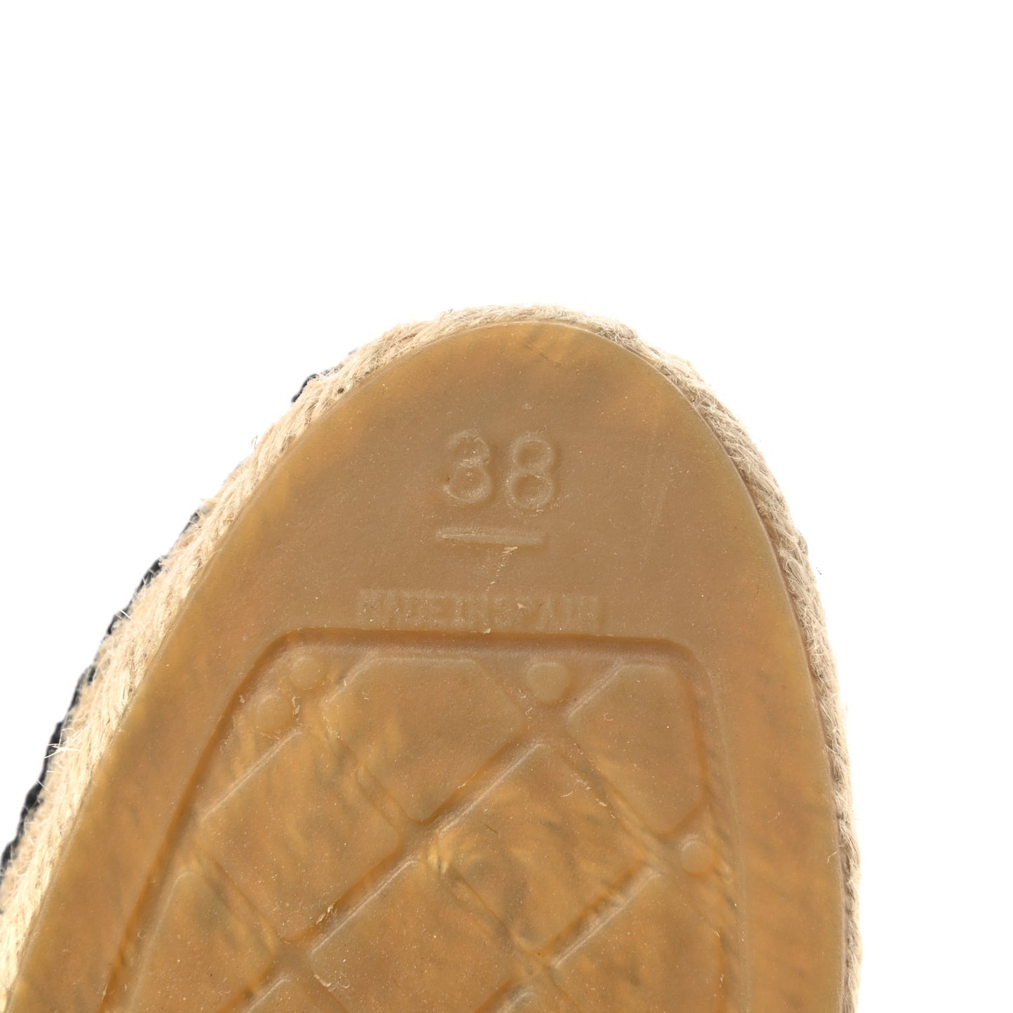 Lambskin Quilted CC Espadrilles 38 Black