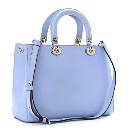 Christian Dior Smooth Calfskin Medium Diorissimo Tote Lavender Jaune Fluo 3 of 10