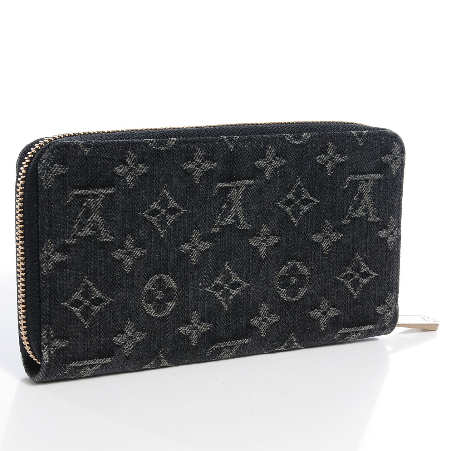 Denim Zippy Wallet Black