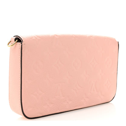 Louis Vuitton Empreinte Pochette Felicie Chain Wallet Rose Poudre 3 of 12