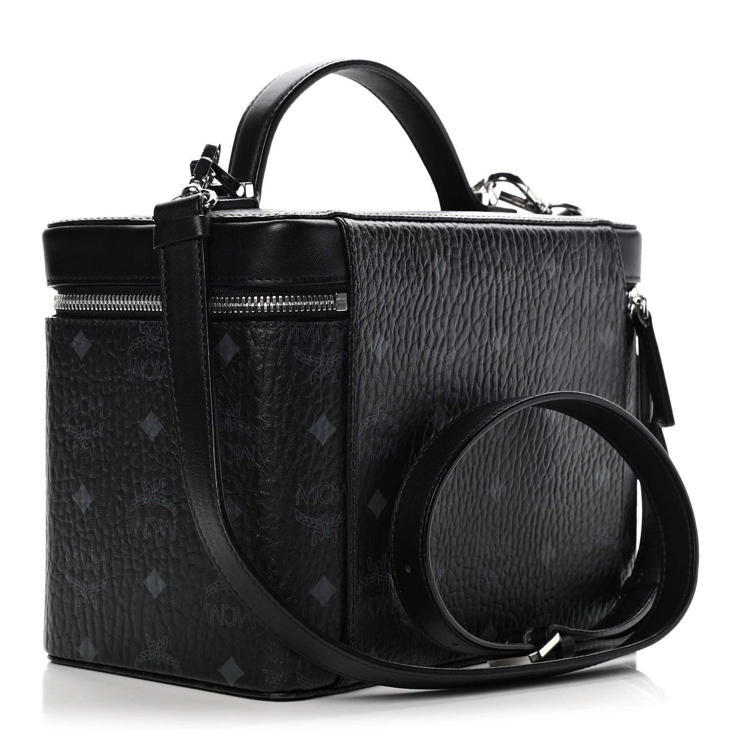 MCM Visetos Medium Rockstar Vanity Case Black 2 of 7