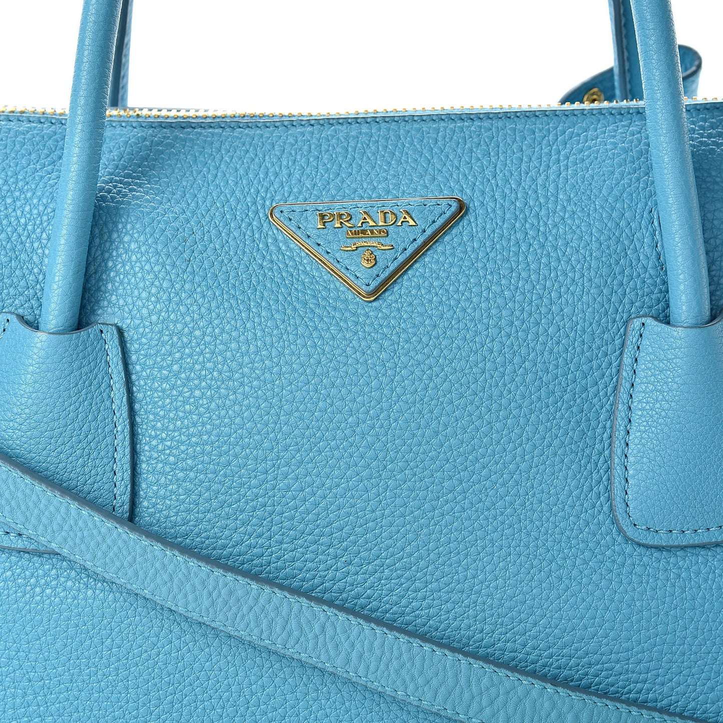 Vitello Daino Tote Voyage Turchese