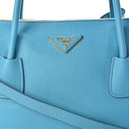 Prada Vitello Daino Tote Voyage Turchese 9 of 12