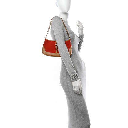 Gucci Monogram Jackie O Chain Hobo Orange 2 of 10