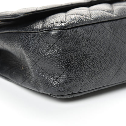 Chanel Caviar Quilted Medium Double Flap Black 8 of 18
