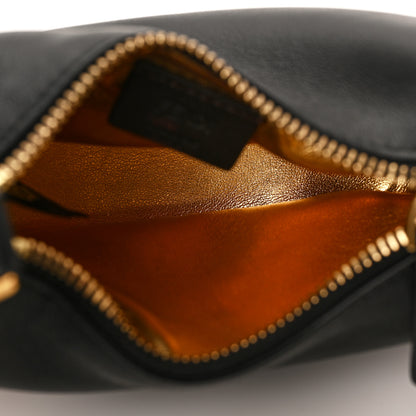 Fendi Vitello Grace Matte Nano Fendigraphy Hobo Charm Black 4 of 8