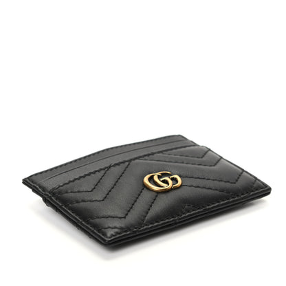 Gucci Calfskin Matelasse GG Marmont Card Holder Black 4 of 6