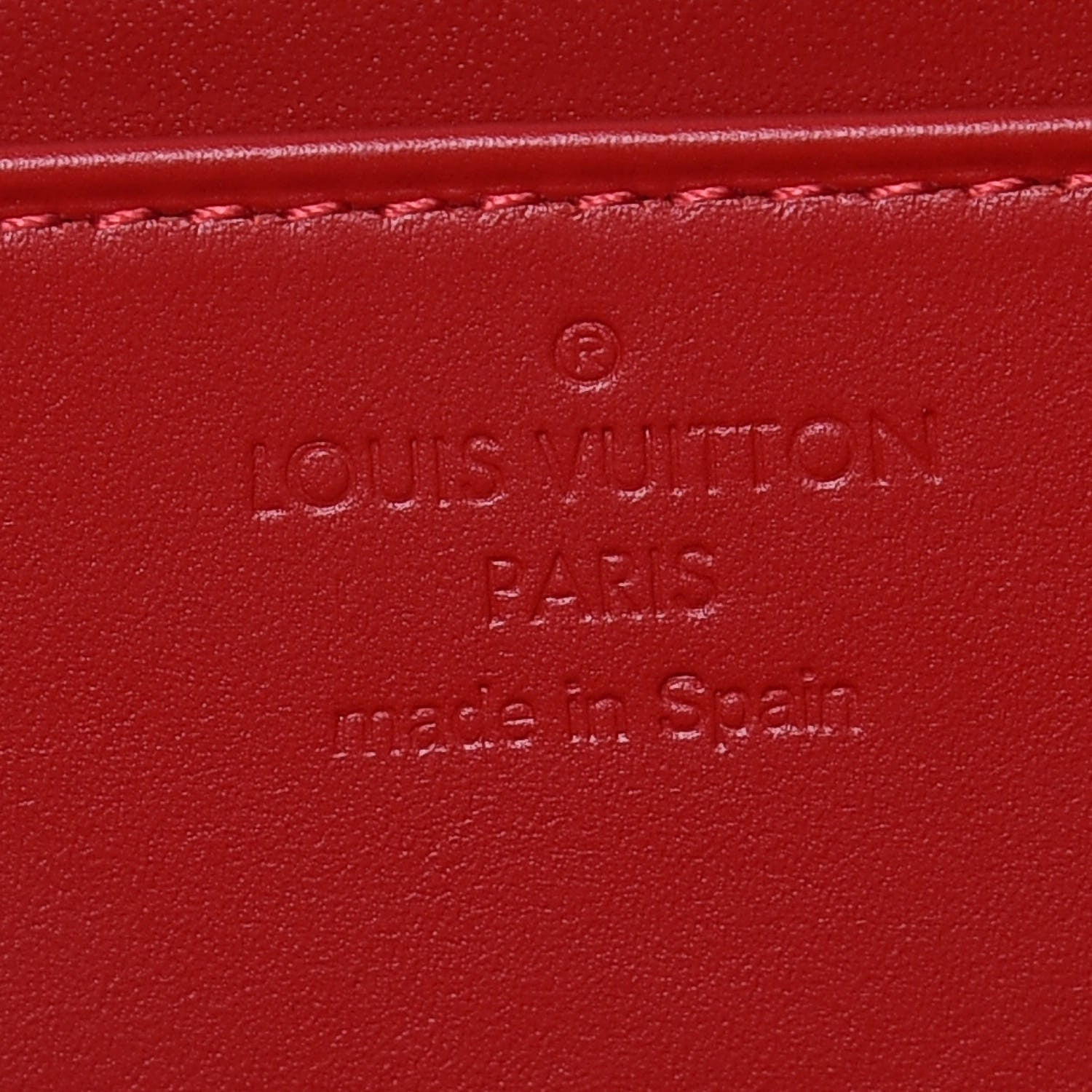 Louis Vuitton Patent Louise Wallet Cherry 8 of 9