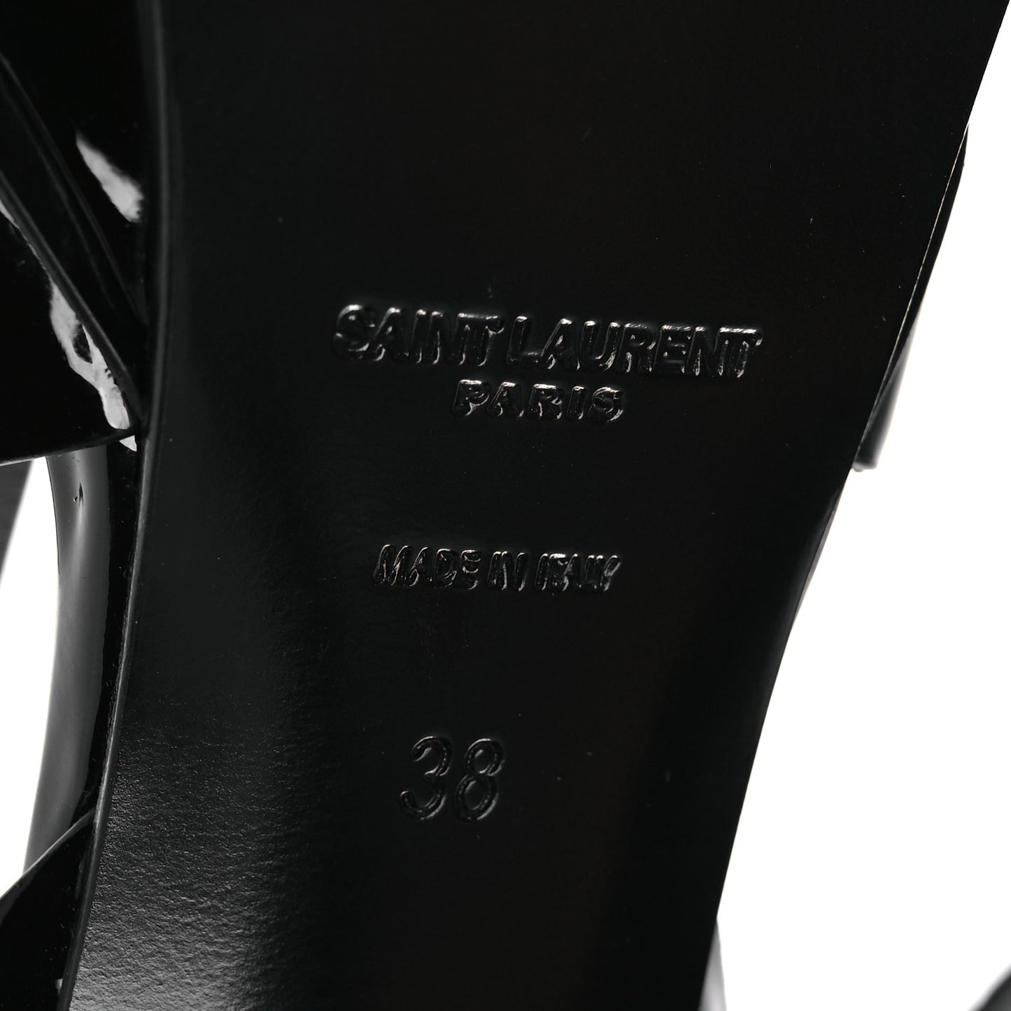Patent Tribute 105 Platform Sandals 38 Black