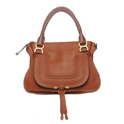 Chloe Calfskin Medium Marcie Satchel Tan 1 of 8