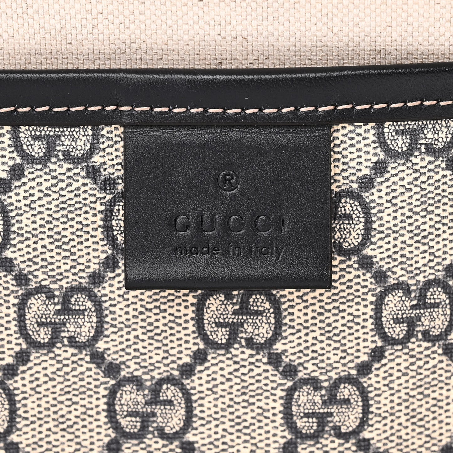 GG Plus Monogram Medium Signature Web Loop Tote Navy