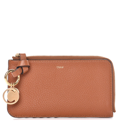 Chloe Calfskin Alphabet Purse Wallet Tan 1 of 8